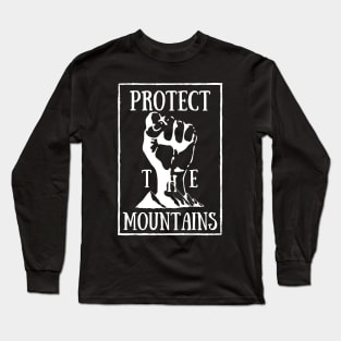 Protect the mountains Framed Long Sleeve T-Shirt